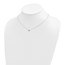 14K White Gold Heart 16.5in Necklace - 16.5 in.