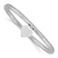 14K White Gold Heart Stretch Mesh Bracelet - in.