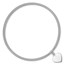 14K White Gold Heart Stretch Mesh Bracelet - in.
