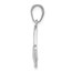 14K White Gold Hummingbird in Flight Pendant - 22.8 mm