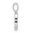 14K White Gold Letter C Initial Pendant - 15.8 mm