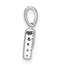 14K White Gold Letter P Initial with Bail Pendant - 13 mm