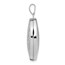 14k White Gold Oval Leaf Floral Scroll Border Locket - 30 mm