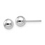 14k White Gold Polished 5 mm Ball Post Earrings
