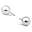 14k White Gold Polished 5 mm Ball Post Earrings
