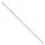 14k White Gold Polished & Diamond Cut Bracelet
