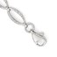 14k White Gold Polished & Diamond Cut Bracelet
