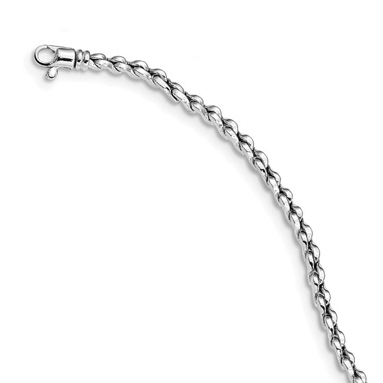 14K White Gold Polished Fancy Link Bracelet - 7.5 in. 14K White Gold Polished Fancy Link Bracelet - 7.5 in.