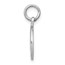 14k White Gold Polished Graduation Disc Charm
