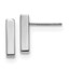 14K White Gold Post Earrings - 12.5 mm