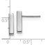 14K White Gold Post Earrings - 12.5 mm