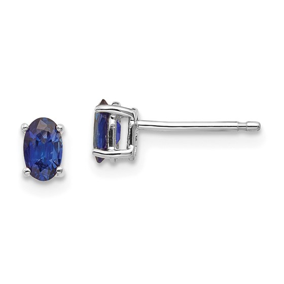 14k White Gold Sapphire Earrings 14k White Gold Sapphire Earrings