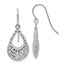 14K White Gold Shepherd Hook Earrings - 28 mm