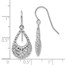 14K White Gold Shepherd Hook Earrings - 28 mm