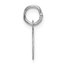 14K White Gold Small Script Letter G Initial Charm - 15 mm