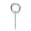 14K White Gold Small Script Letter H Initial Charm - 15 mm