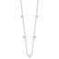 14K White Gold Star w/2in Extension Necklace - 16 in.