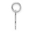 14K White Gold Uppercase Letter B Initial Charm - 15.6 mm
