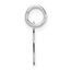 14K White Gold Uppercase Letter F Initial Charm - 15.4 mm
