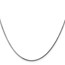 14K White Gold WG 1.3mm Curb Pendant Chain - 22 in.