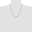 14K White Gold WG 3.5mm Solid Miami Cuban Chain - 22 in.