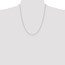 14K White Gold WG .75mm Cable Pendant Chain - 22 in.