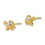 14k & White Rhodium Turtle Post Earrings - 40 mm