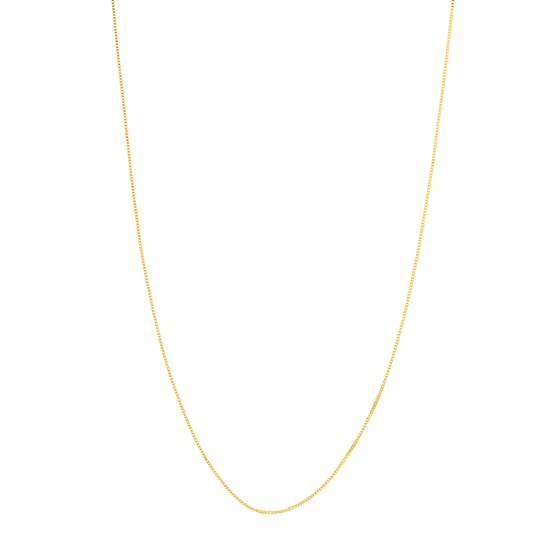 14K Yellow Gold 0.42 mm Box Chain w/ Spring Ring Clasp - 16 in.