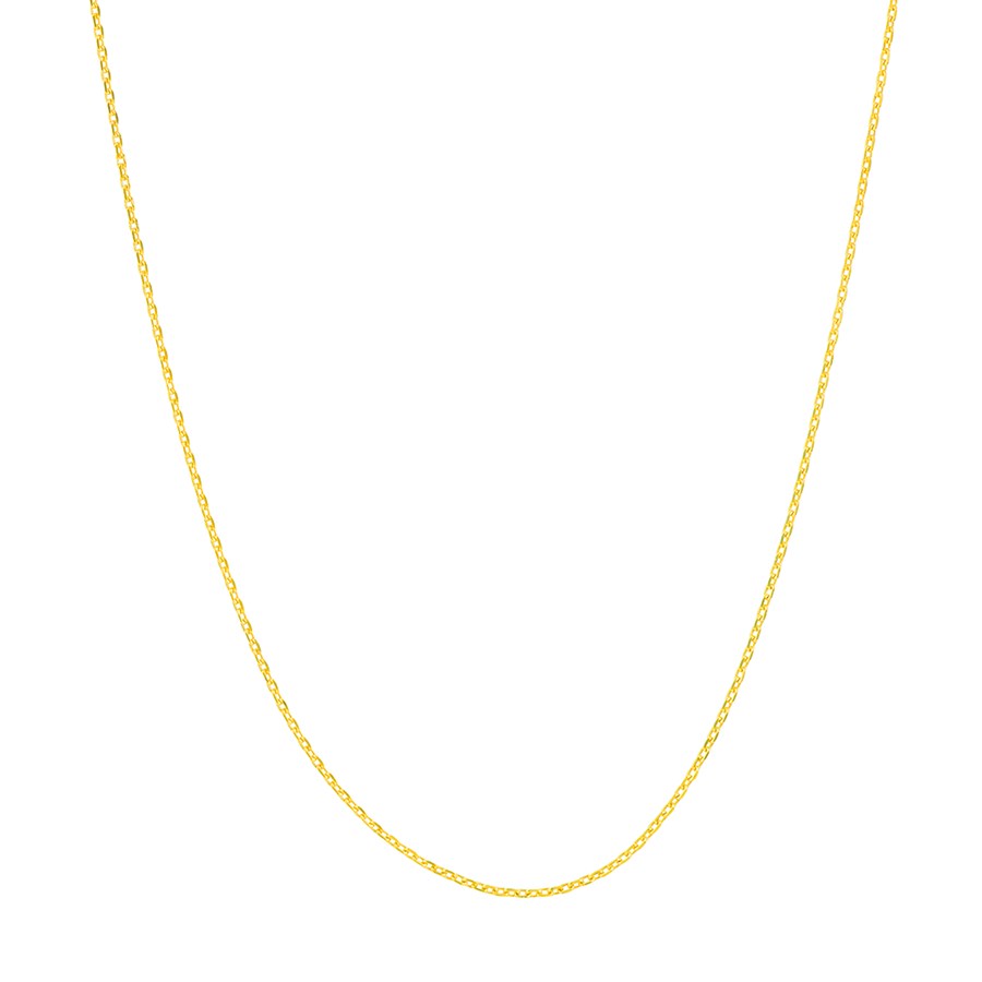 14K Yellow Gold 0.65 mm Cable Chain w/ Spring Ring Clasp - 20 in.