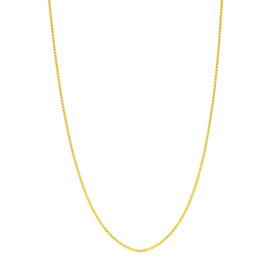 14K Yellow Gold 0.73 mm Box Chain w/ Lobster Clasp - 16 in.