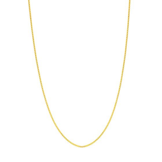 14K Yellow Gold 0.73 mm Box Chain w/ Lobster Clasp - 16 in. 14K Yellow Gold 0.73 mm Box Chain w/ Lobster Clasp - 16 in.