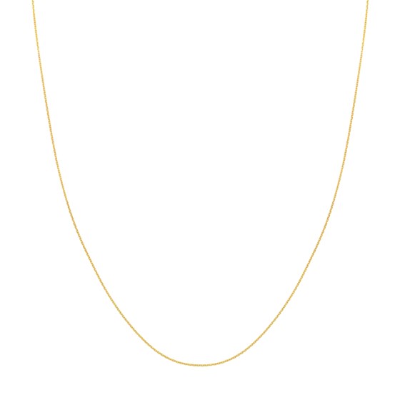 14K Yellow Gold 0.8 mm Cable Chain w/ Lobster Clasp - 24 in. 14K Yellow Gold 0.8 mm Cable Chain w/ Lobster Clasp - 24 in.