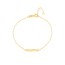14K Yellow Gold 0.8 mm DC Cable Doodle Mama Bracelet - 7.25 in.