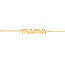 14K Yellow Gold 0.8 mm DC Cable Doodle Mama Bracelet - 7.25 in.