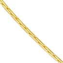 14K Yellow Gold 0.8 mm Diamond Cut Round Forzentina Chain - 16in.