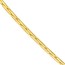 14K Yellow Gold 0.8 mm Diamond Cut Round Forzentina Chain - 16in.