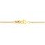 14K Yellow Gold 0.8 mm Diamond Cut Round Forzentina Chain - 16in.