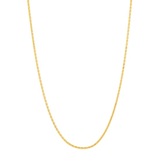 14K Yellow Gold 0.85 mm Wheat Chain w/ Lobster Clasp - 24 in. 14K Yellow Gold 0.85 mm Wheat Chain w/ Lobster Clasp - 24 in.