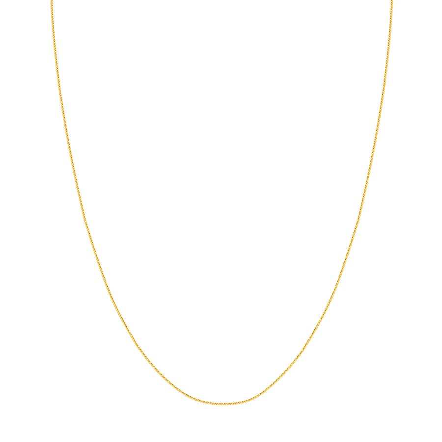 14K Yellow Gold 0.85 mm Wheat Chain w/ Spring Ring Clasp - 20 in.