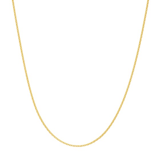 14K Yellow Gold 0.9 mm Cable Chain w/ Spring Ring Clasp - 20 in. 14K Yellow Gold 0.9 mm Cable Chain w/ Spring Ring Clasp - 20 in.