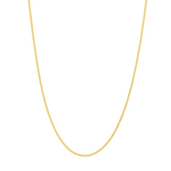 14K Yellow Gold 0.9 mm Curb Chain - 20 in.