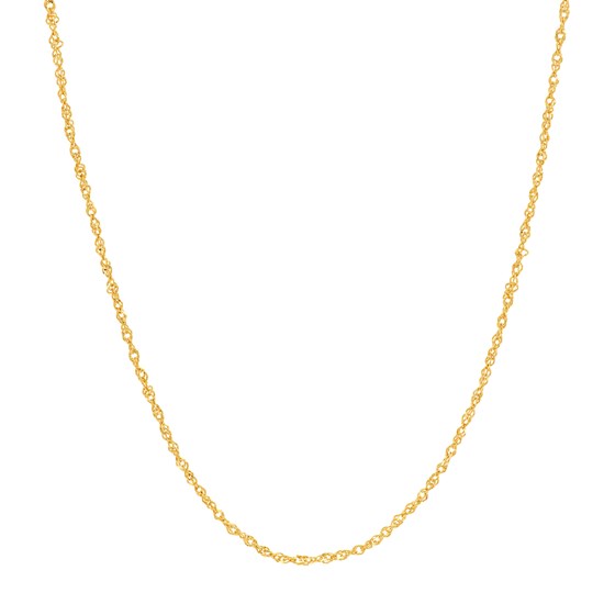 14K Yellow Gold 0.9 mm Singapore Chain - 20 in. 14K Yellow Gold 0.9 mm Singapore Chain - 20 in.