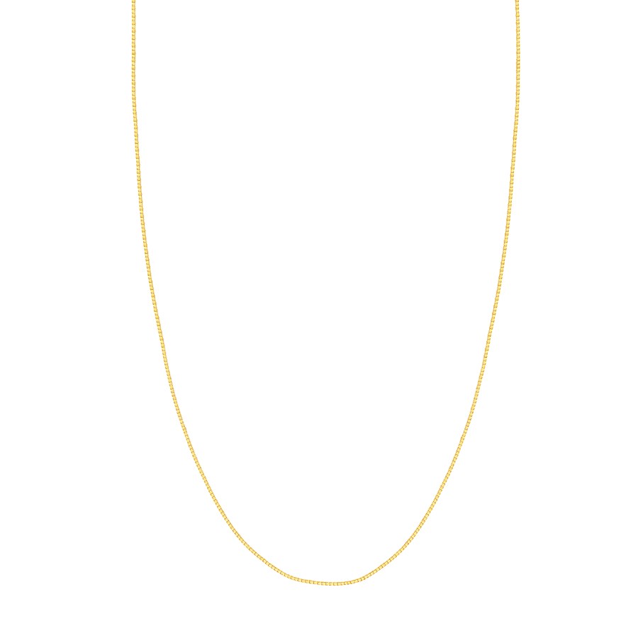 14K Yellow Gold 0.96 mm Box Chain w/ Lobster Clasp - 24 in.