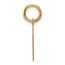 14K Yellow Gold .013 Gauge Engravable Heart Disc Charm - 18.3 mm