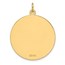 14K Yellow Gold .013 Gauge Engravable Round Disc Charm - 31.3 mm