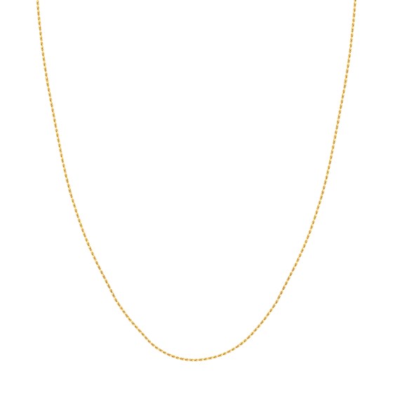 14K Yellow Gold 1.05 mm Rope Chain w/ Lobster Clasp - 16 in. 14K Yellow Gold 1.05 mm Rope Chain w/ Lobster Clasp - 16 in.