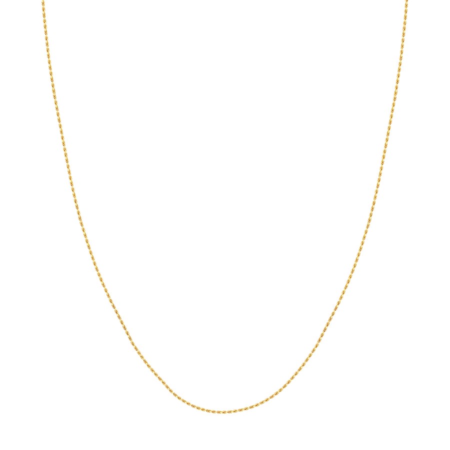 14K Yellow Gold 1.05 mm Rope Chain w/ Lobster Clasp - 24 in.