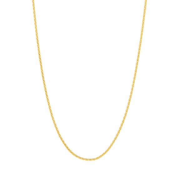 14K Yellow Gold 1.05 mm Wheat Chain w/ Lobster Clasp - 16 in. 14K Yellow Gold 1.05 mm Wheat Chain w/ Lobster Clasp - 16 in.