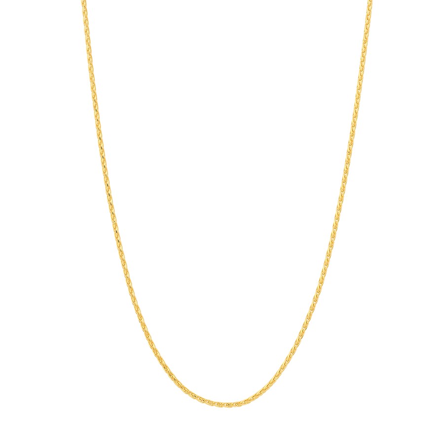 14K Yellow Gold 1.05 mm Wheat Chain w/ Lobster Clasp - 16 in.