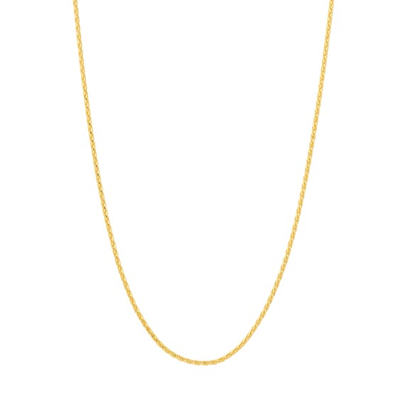 14K Yellow Gold 1.05 mm Wheat Chain w/ Lobster Clasp - 24 in.